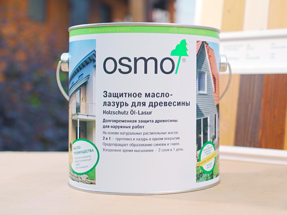 Защитное масло-лазурь OSMO Holzschutz Öl-Lasur